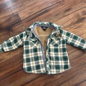 !8 Month Boys Eddie Bauer Sherpa-Lined Flannel Jacket